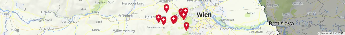 Map view for Pharmacies emergency services nearby Pressbaum (Sankt Pölten (Land), Niederösterreich)
